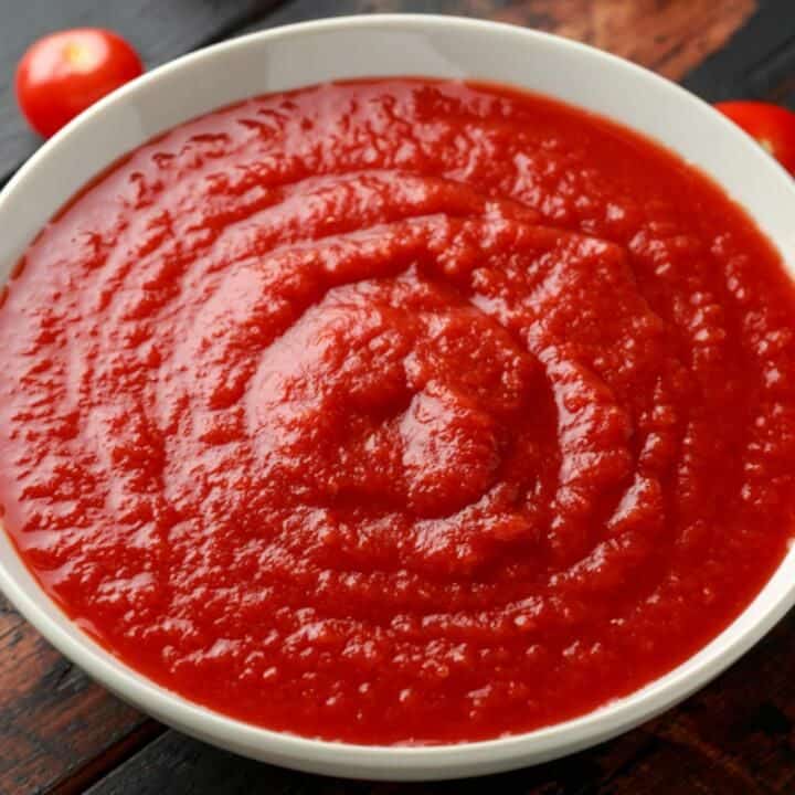 رب گوجه فرنگی قرمز با شدت رنگ بالا و مناسب ایجاد جلوه غنی در غذا
